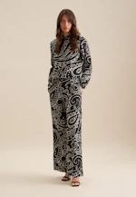 Regular Trousers Paisley in Black |  Seidensticker Onlineshop