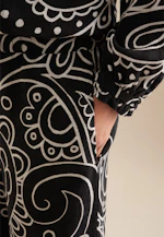 Regular Trousers Paisley in Black |  Seidensticker Onlineshop