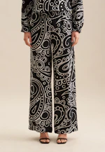 Regular Trousers Paisley in Black |  Seidensticker Onlineshop