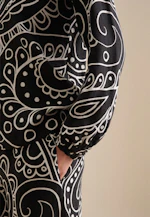 Chemisier à col montant Paisley in Noir |  Seidensticker Onlineshop