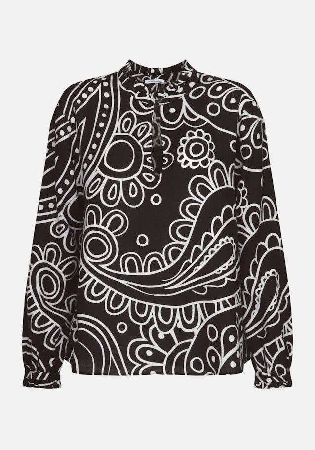 Stehkragenbluse Paisley in Schwarz | Seidensticker Onlineshop