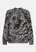 Chemisier à col montant Paisley in Noir |  Seidensticker Onlineshop