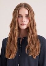 Cardigan léger en laine et soie in Bleu Foncé |  Seidensticker Onlineshop