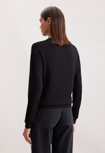 Leichter Strick Cardigan aus Wolle und Seide in Schwarz |  Seidensticker Onlineshop