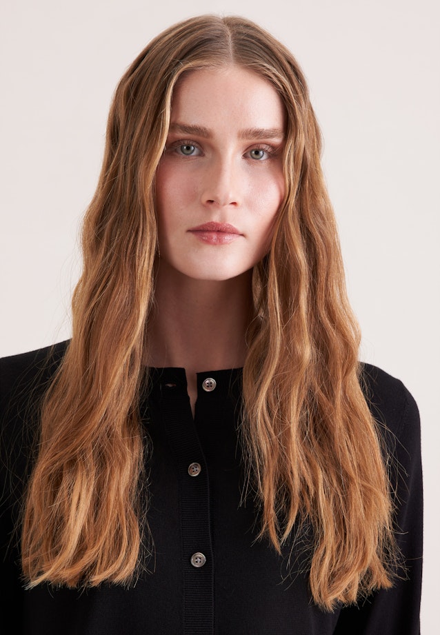 Cardigan léger en laine et soie in Noir |  Seidensticker Onlineshop