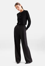Leichter Strick Cardigan aus Wolle und Seide in Schwarz |  Seidensticker Onlineshop