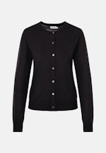 Leichter Strick Cardigan aus Wolle und Seide in Schwarz |  Seidensticker Onlineshop