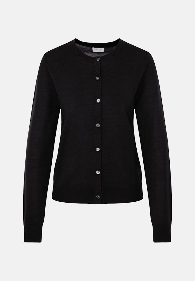 Cardigan léger en laine et soie in Noir |  Seidensticker Onlineshop