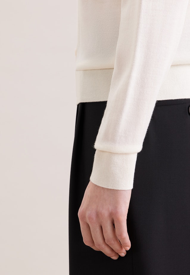 Cardigan léger en laine et soie in Ecru |  Seidensticker Onlineshop