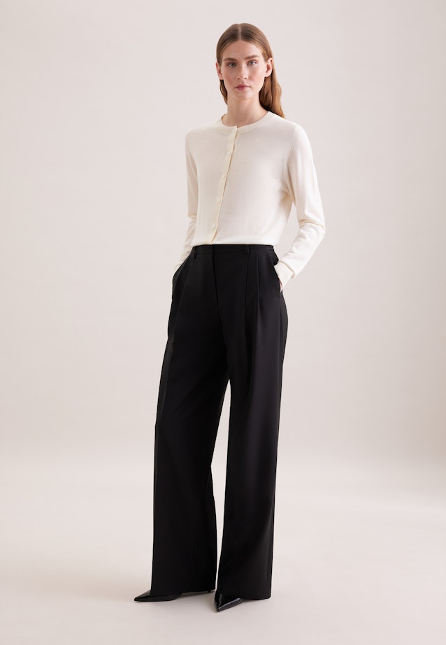 Cardigan léger en laine et soie in Ecru |  Seidensticker Onlineshop