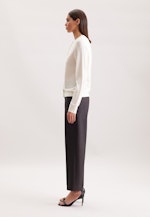 Leichter Strick Cardigan aus Wolle und Seide in Ecru |  Seidensticker Onlineshop