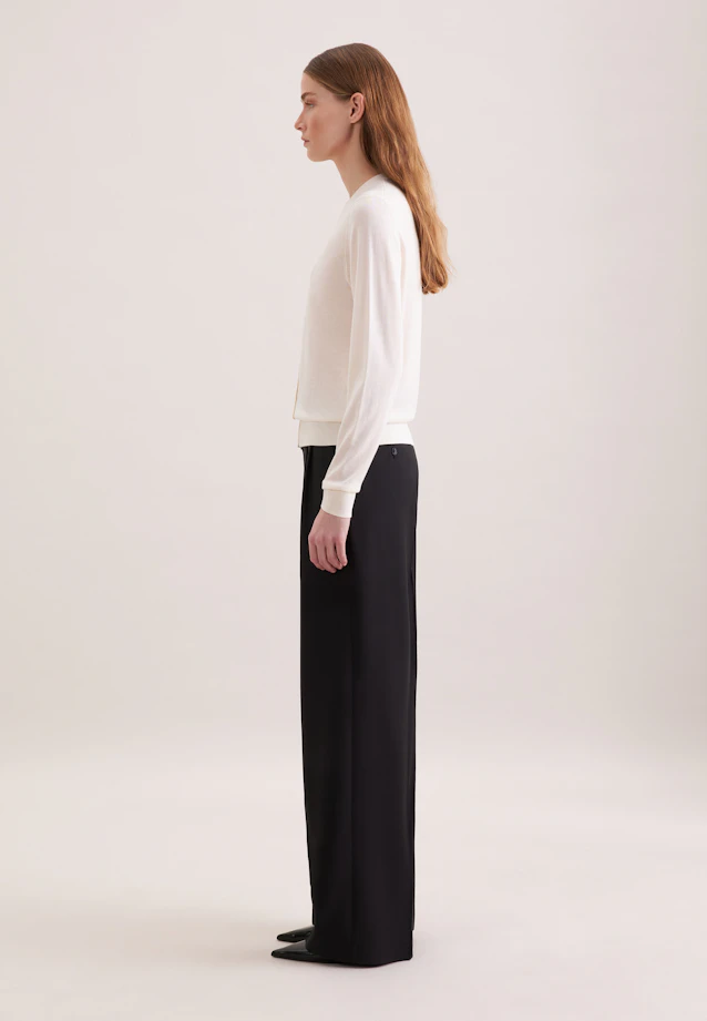 Cardigan léger en laine et soie in Ecru |  Seidensticker Onlineshop