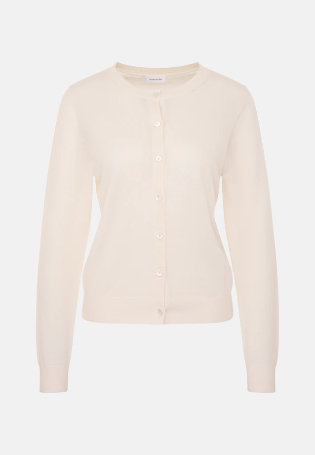 Cardigan léger en laine et soie in Ecru |  Seidensticker Onlineshop