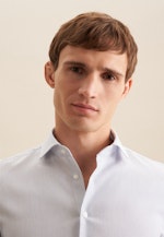 Slim Business Hemd Streifen in Mittelblau |  Seidensticker Onlineshop