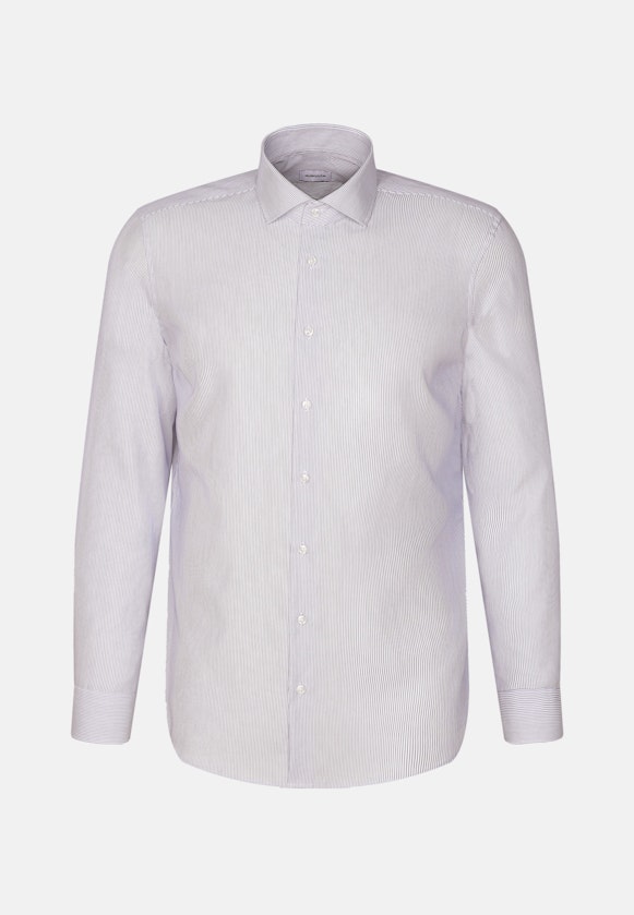 Slim Business Hemd Streifen in Mittelblau |  Seidensticker Onlineshop