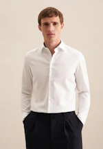 Slim Business Hemd Kleinmuster in Weiß |  Seidensticker Onlineshop