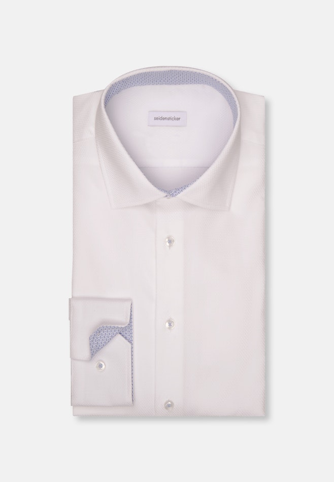 Slim Chemise d'affaires Petit motif dans Blanc | Boutique en ligne Seidensticker