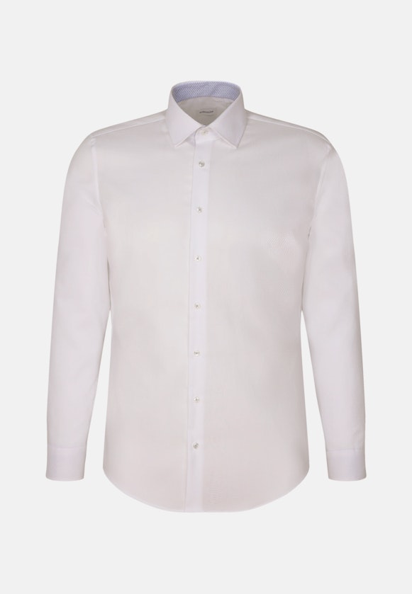 Slim Business Hemd Kleinmuster in Weiß |  Seidensticker Onlineshop