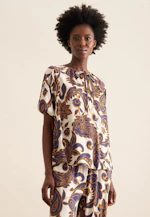 Shirtbluse Paisley in Mittelblau |  Seidensticker Onlineshop