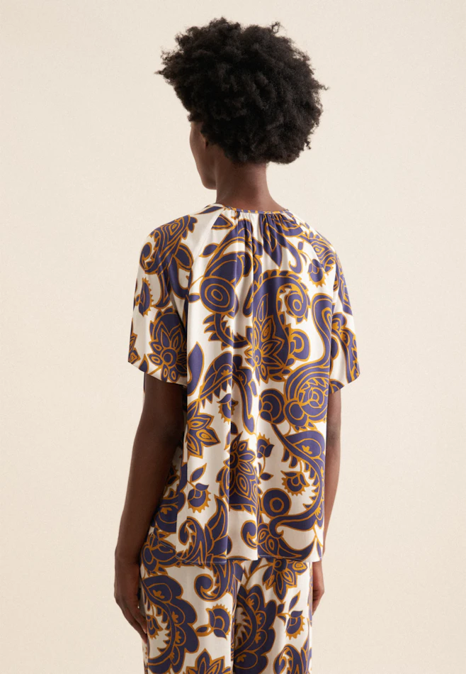 Shirt Blouse Paisley in Medium Blue | Seidensticker online shop