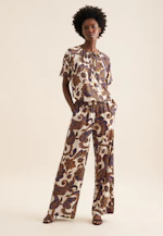 Shirtbluse Paisley in Mittelblau |  Seidensticker Onlineshop