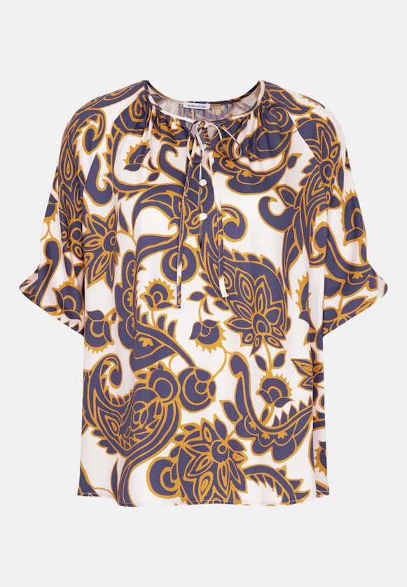 Shirtbluse Paisley in Mittelblau |  Seidensticker Onlineshop