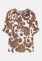 Shirtbluse Paisley in Mittelblau |  Seidensticker Onlineshop
