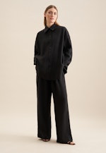 Longbluse Uni in Schwarz |  Seidensticker Onlineshop