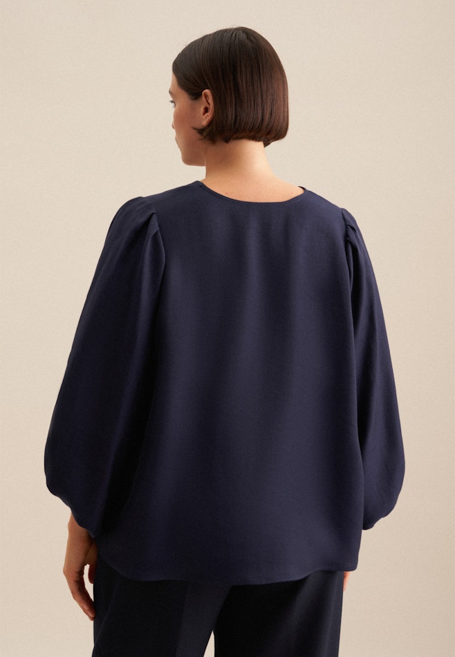 Shirtbluse Uni in Dunkelblau | Seidensticker Onlineshop