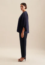 Shirtbluse Uni in Dunkelblau |  Seidensticker Onlineshop