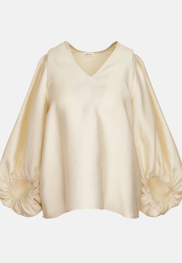 Shirtbluse Uni in Ecru |  Seidensticker Onlineshop