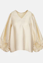 Shirtbluse Uni in Ecru |  Seidensticker Onlineshop