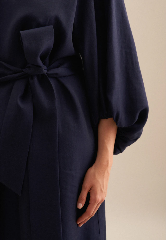 Kleid Uni in Dunkelblau |  Seidensticker Onlineshop