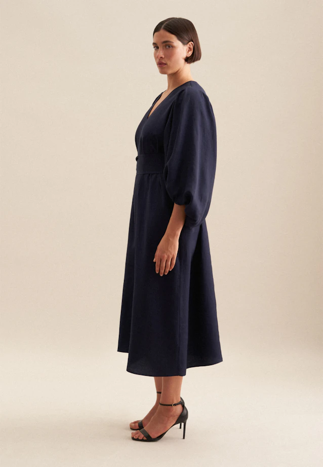 Kleid Uni in Dunkelblau |  Seidensticker Onlineshop