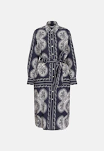 Kleid Tuchprint in Dunkelblau |  Seidensticker Onlineshop