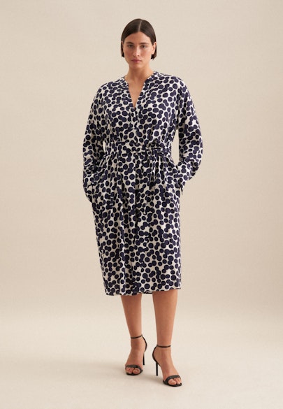 Robe A Pois in Bleu Foncé |  Seidensticker Onlineshop