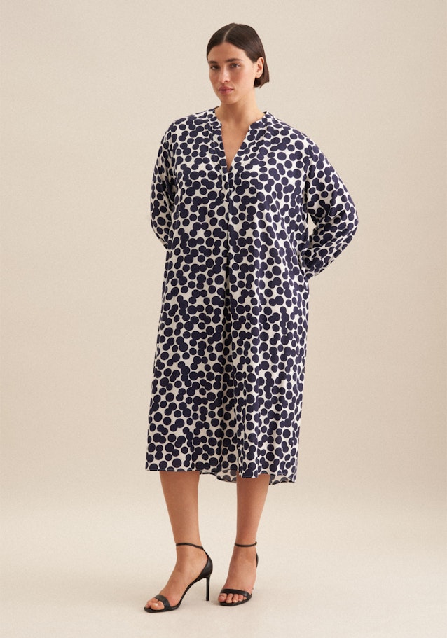 Kleid Punkte in Dunkelblau | Seidensticker Onlineshop