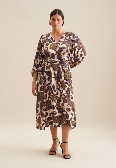 Kleid Paisley in Mittelblau |  Seidensticker Onlineshop