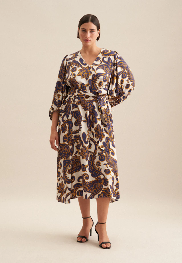 Kleid Paisley in Mittelblau |  Seidensticker Onlineshop