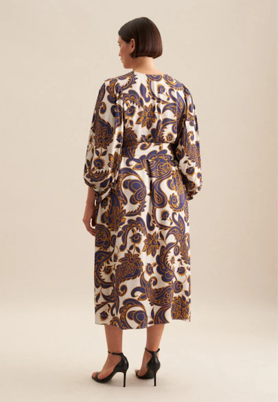Kleid Paisley in Mittelblau |  Seidensticker Onlineshop