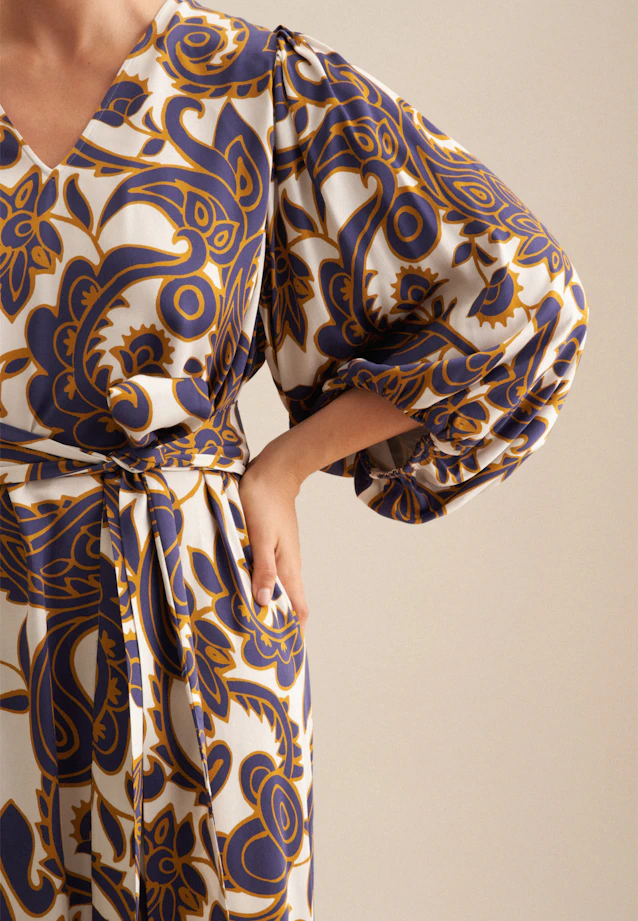 Kleid Paisley in Mittelblau |  Seidensticker Onlineshop