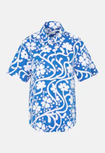Hemdbluse Druck in Mittelblau |  Seidensticker Onlineshop