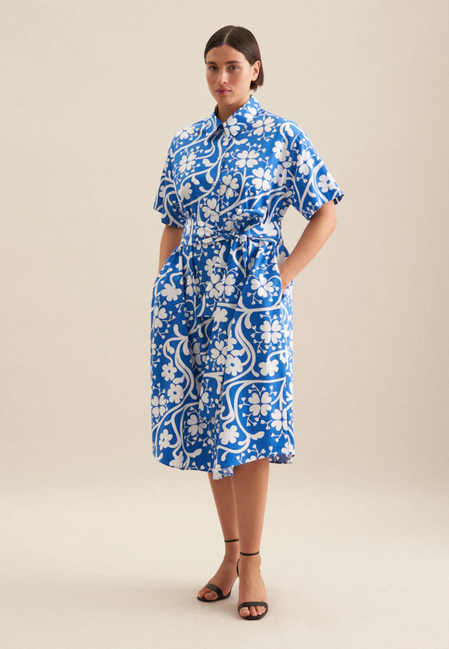 Robe Imprimé in Bleu Moyen |  Seidensticker Onlineshop