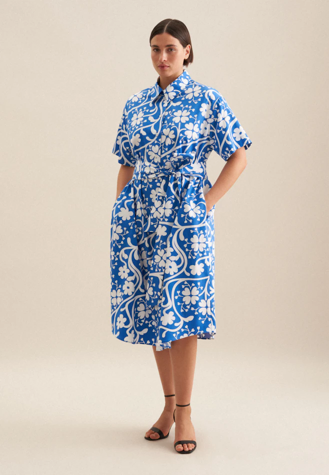 Robe Imprimé dans Bleu Moyen | Boutique en ligne Seidensticker