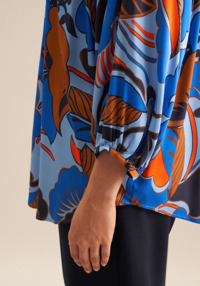 Tunika Floral in Mittelblau | Seidensticker Onlineshop