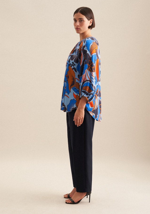 Tunika Floral in Mittelblau | Seidensticker Onlineshop