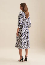 Dress Geometric patterns in Medium Blue |  Seidensticker Onlineshop