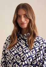 Dress Geometric patterns in Medium Blue |  Seidensticker Onlineshop