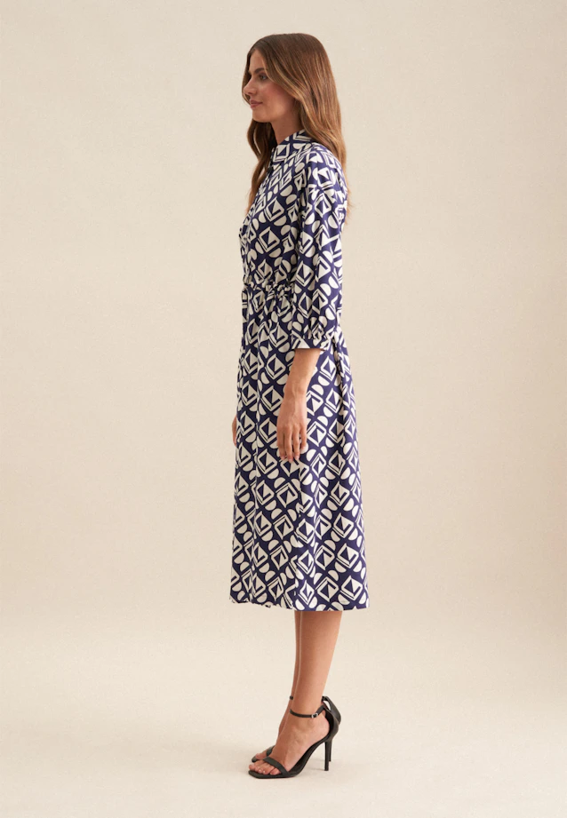 Dress Geometric patterns in Medium Blue |  Seidensticker Onlineshop