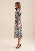 Dress Geometric patterns in Medium Blue |  Seidensticker Onlineshop